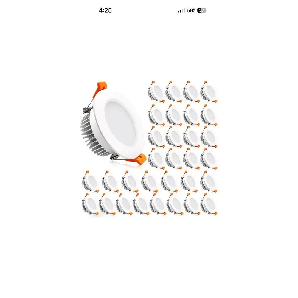 32 Pack 2 Inch Dimmable LED Downlight, 3W, 5500K Daylight White